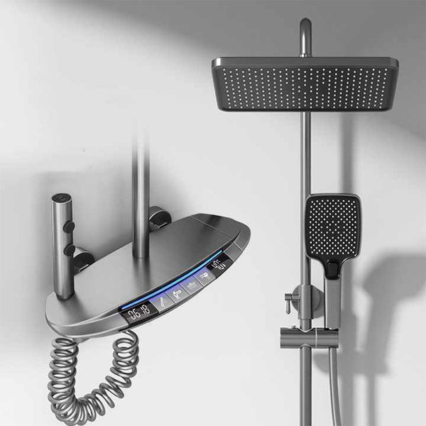 New Atmosphere Light LED Rainfall Shower Set – Thermostatic Digital Bathtub Faucet