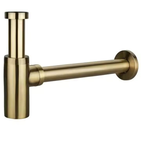 Brass Wash Basin Siphon Drain Pipe with Bottle Trap and Wall Extension for Sink Water Drainage