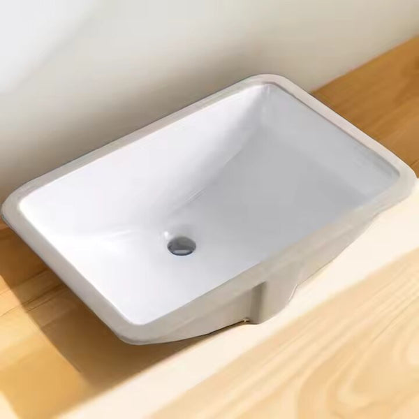 Matt under counter washroom basin
