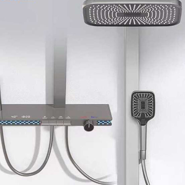 Olife Banos Milky White LED Waterfall Rainfall Shower Set