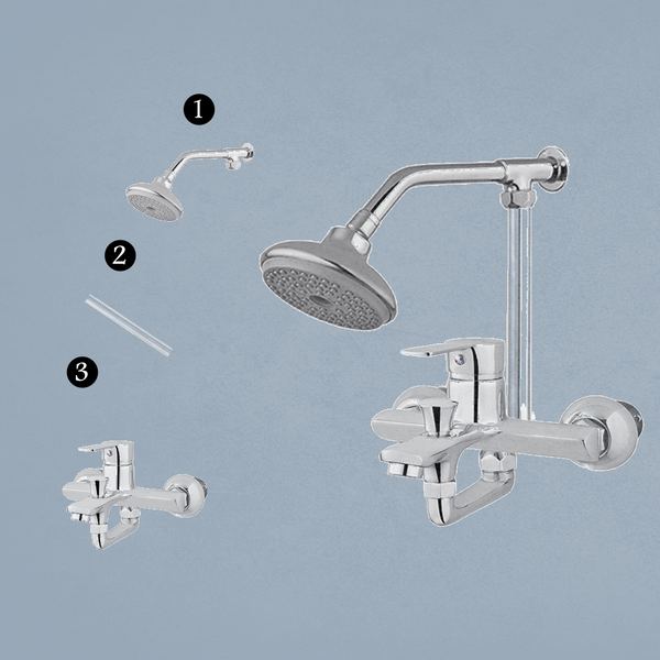 Wall Shower Complete Set Model 065 - Alto Lever