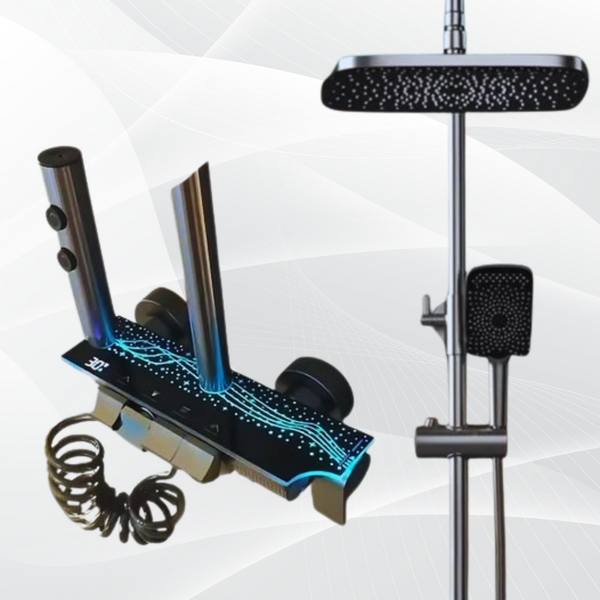 LED Digital Shower System – Piano Control, Waterfall, & Multi-Mode Sprays
