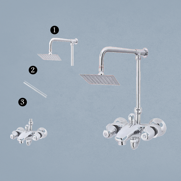 Wall Shower Complete Set Model 076 - Capri