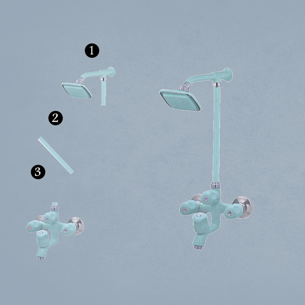 Wall Shower Complete Set Model 038 - City
