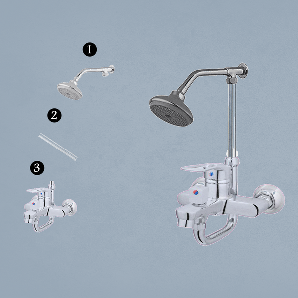 Wall Shower Complete Set Model 069 - Choice Lever