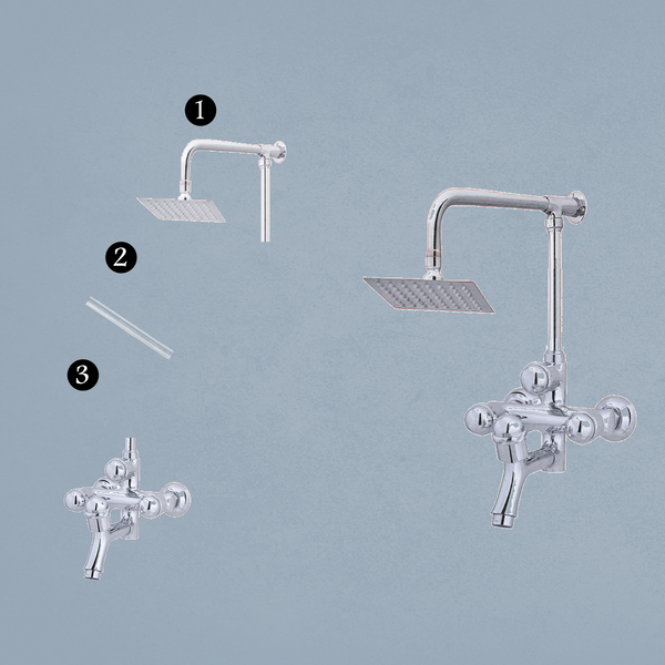 Wall Shower Complete Set Model 064 - Swan